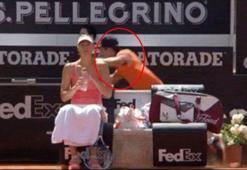 Sharapova'yı görünce öyle bir heyecanlandı ki...