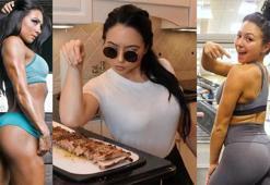 Fitness modeli dişi Nusret Ashley Nocera