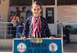 9 yaşındaki Beyza, 13 madalya kazandı