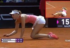 Sharapova'nın zor anları!