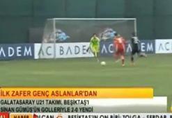 Galatasaraylı Sinan Gümüş, Beşiktaş U21 maçında şov yaptı