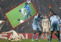 Yaya Toure rakibini yere serdi!