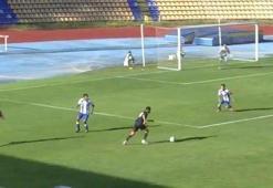 Hazırlık maçında çıldırtan gol