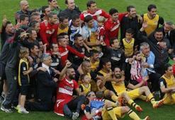 Atletico şampiyonluğu böyle kutladı