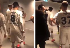 Fenerbahçeli futbolcuların koridorda olay görüntüleri ortaya çıktı!