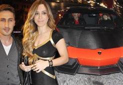 Yağmur Sarıoğlu'nun Lamborghini'si artık düğün arabası!