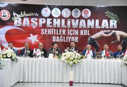 Başpehlivanlar şehitler için kol bağlayacak