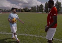 Bolt'tan Agüero'ya futbol dersi