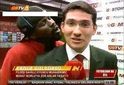 Eboue Gs Tv spikerine zor anlar yaşattı