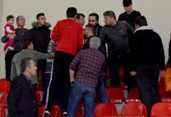 Kayseri derbisi olan voleybol maçında arbede çıktı!