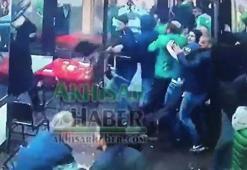 Akhisar'daki taraftar kavgası güvenlik kamerasına yansıdı