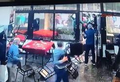 Akhisar'daki taraftar kavgası güvenlik kamerasına yansıdı