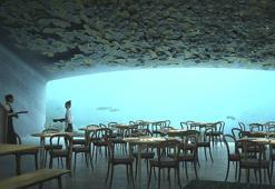 Denizin altında sıra dışı restoran