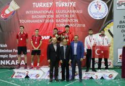 Uluslararası Büyükler Badminton Turnuvası sona erdi