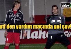 Guti yardım maçında coştu
