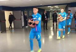 Zenit futbolcularından alkış alan hareket!
