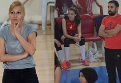 Voleybol antrenörü evli çift, salonda birbirlerine rakip oldu