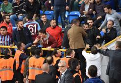 Trabzonspor-Fenerbahçe maçında çıkan olaylar salon dışında da devam etti!