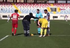 Şanssızlığın böylesi görülmedi... Kaleciyi arı soktu!