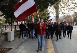 Tokatsporlu taraftarlardan farkındalık yürüyüşü
