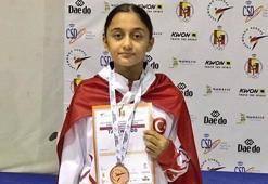 Milli tekvandocu Özge Özbey, bronz madalya kazandı