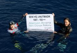 Derya Can'dan 'Atatürk' anısına dünya rekoru