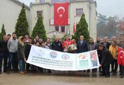 Dünya üçüncüsü Güneri için karşılama töreni düzenlendi