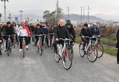Bigadiç'te pedallar sağlık için çevrildi