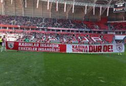 Yılport Samsunsporlu oyuncular ‘Kadına Şiddete Hayır' dedi