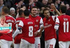 Arsenal çeyrek finalde: 2-1