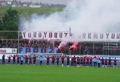 Trabzonspor taraftarından Fenerbahçe maçı öncesi müthiş destek!
