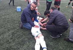 Amatör Küme maçında futbolcu ölümden döndü