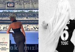 Beşiktaş sahaya çıktı, Jelena bu videoyu paylaştı...
