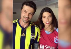 Trabzonsporlu ünlü manken Larissa'dan Fenerbahçe maçı paylaşımı!