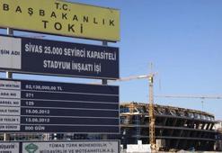 Ekolojik stadın tribünleri yükseliyor