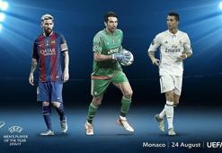 Yılın oyuncusu adayları: Cristiano Ronaldo, Lionel Messi, Gianluigi Buffon
