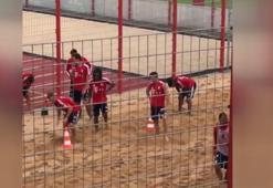 Bayren Münih antrenmanında her şeylerini veriyorlar!