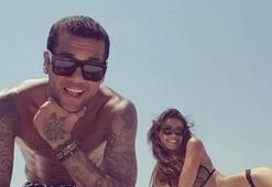 Dani Alves ve sevgilisi spor yaparken coştu