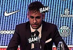 Neymar'ın basın toplantısında ortalık yıkıldı... Come To Beşiktaş!