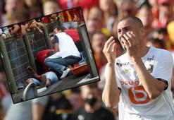 Lens-Lille maçında büyük olay! Taraftarlar sahaya girdi, polis müdahale etti!