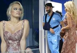 Ve Pamela Anderson, Velodrome Stadı'nda yakalandı