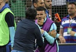 Edin Dzeko ve Kostas Manolas birbirine girdi