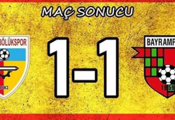 Kızılcabölükspor-Bayrampaşa maç sonucu: 1-1