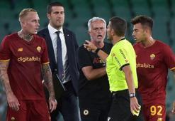 Olaylı maçta Mourinho kırmızı kart gördü!