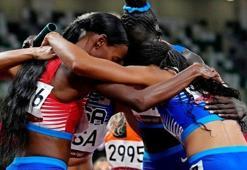 Kadınlar 4x400 metre bayrak yarışında altın madalyayı ABD kazandı
