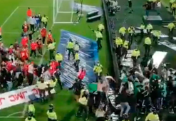 Tribüne kavga damga vurdu!