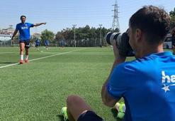 Fenerbahçe'de neşeli idman! Mesut Özil foto muhabir oldu