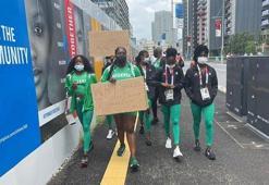 2020 Tokyo Olimpiyatları'ndan diskalifiye edilen Nijeryalı oyuncular, kararı protesto etti