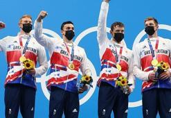 4x200 metre serbest bayrak yarışında altın madalya Büyük Britanya'nın