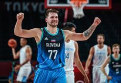 Olimpiyatlarda Doncic'in yıldızlaştığı Slovenya, Arjantin'i farklı geçti: 100-118